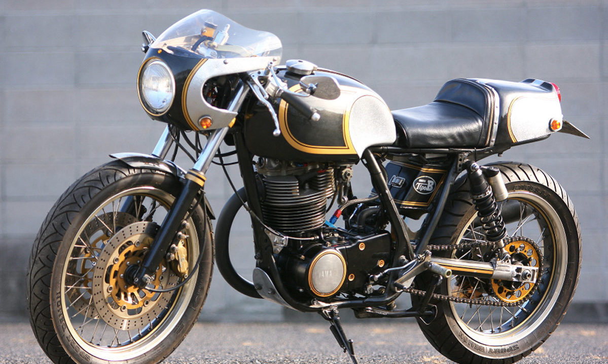 Japanese Yamaha SR400 Cafe Racer